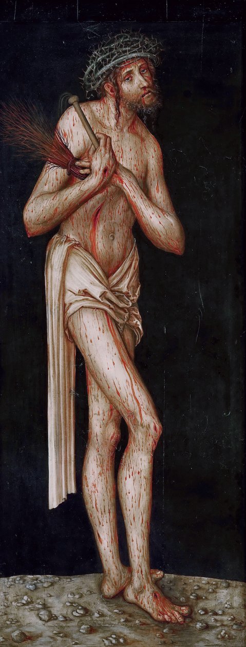 Německy: Sündenfall: Adam trpící Kristus od Lucas Cranach the Elder