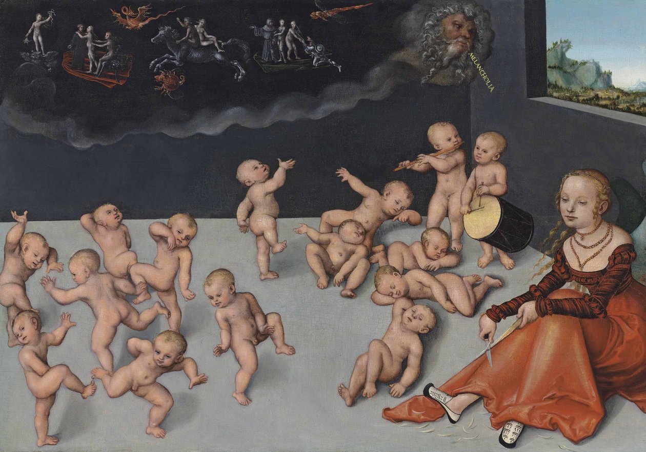Melancholie od Lucas Cranach the Elder