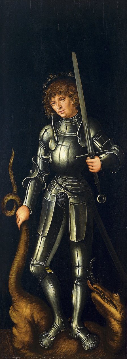 Saint George, asi 1514 od Lucas Cranach the Elder