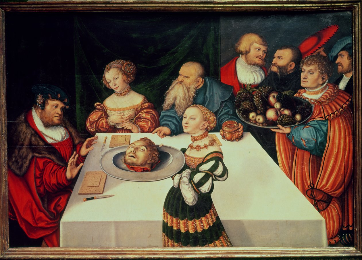 Herodesův svátek od Lucas Cranach the Elder