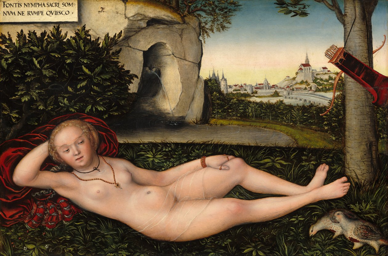 Nymfa jara od Lucas Cranach the Elder