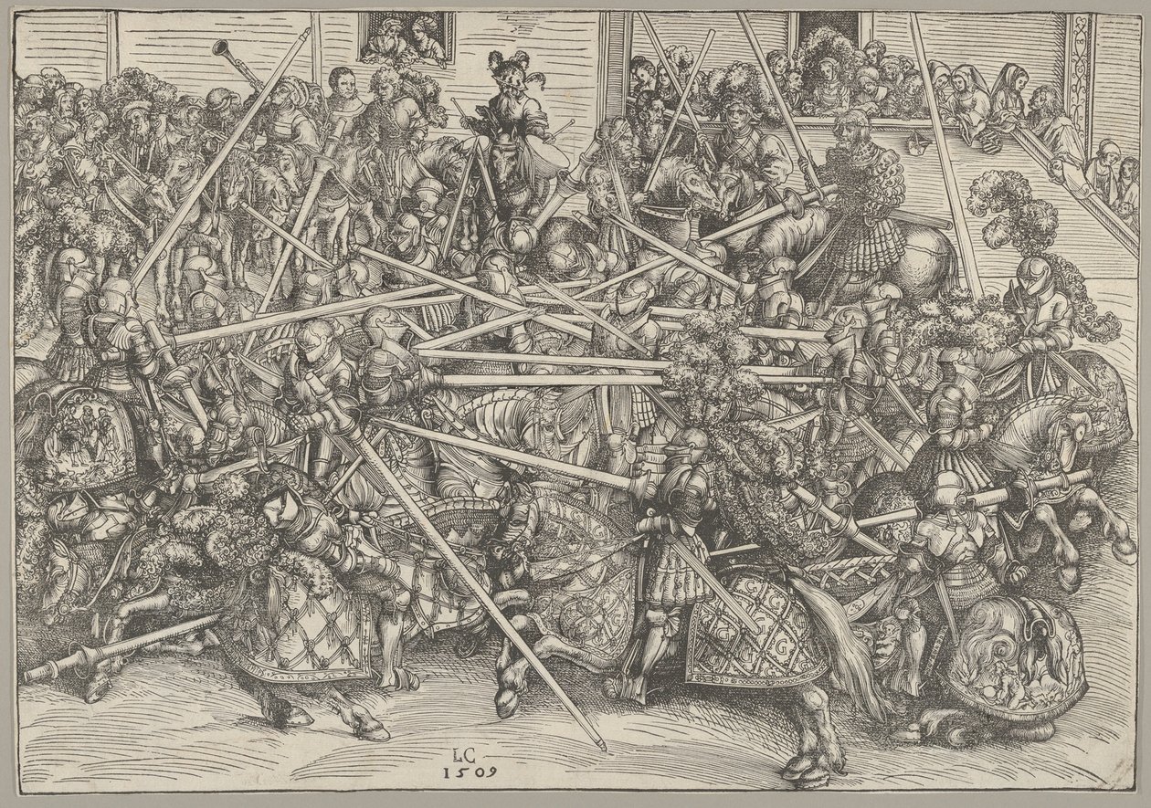 Třetí turnaj, 1509. od Lucas Cranach the Elder