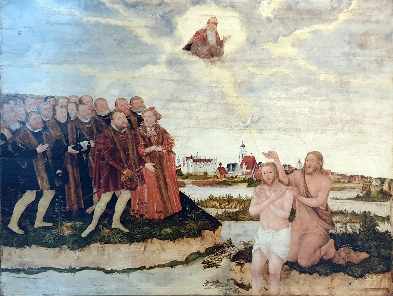 Kristův křest od Lucas Cranach the Younger