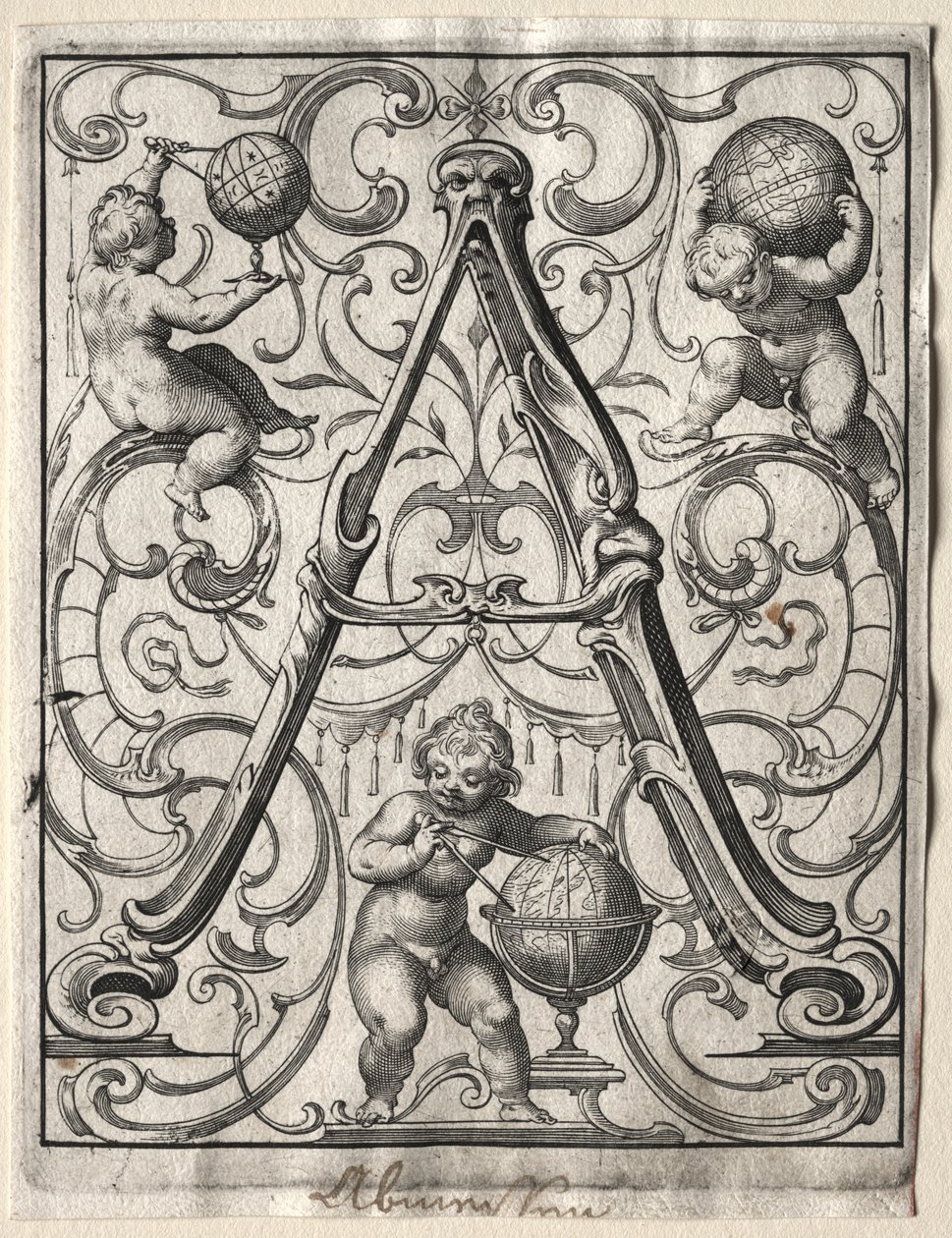 Nová brožurka ABC: A, 1627. od Lucas Kilian
