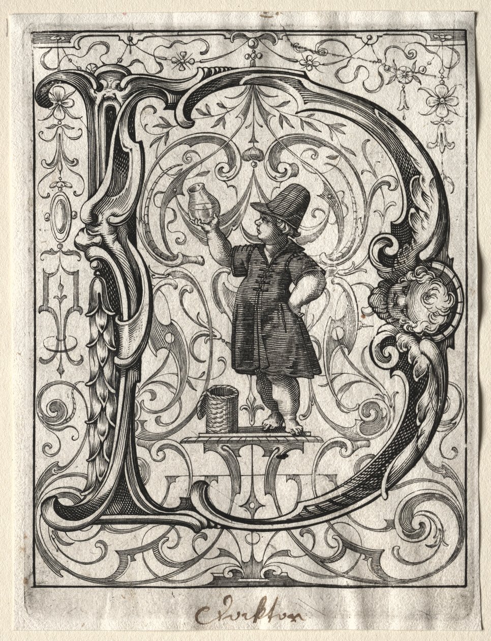 Nová brožurka ABC: D, 1627. od Lucas Kilian
