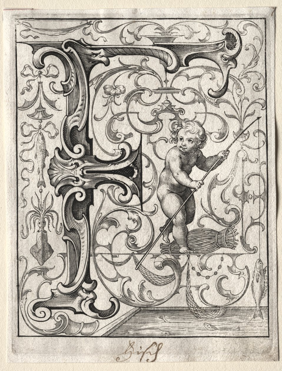 Nová brožurka ABC: F, 1627. od Lucas Kilian
