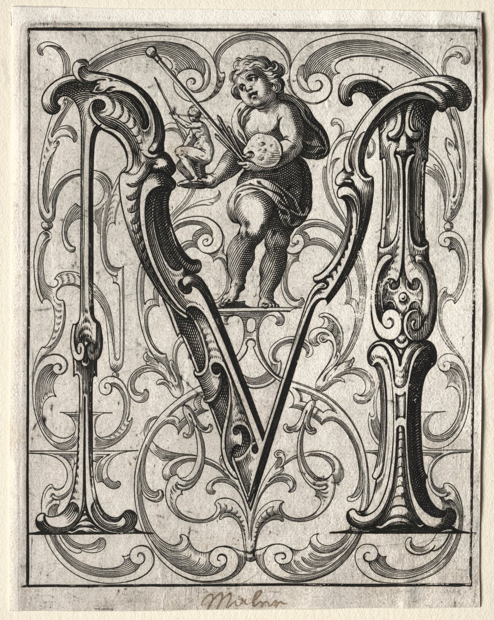Nová brožurka ABC: M, 1627. od Lucas Kilian