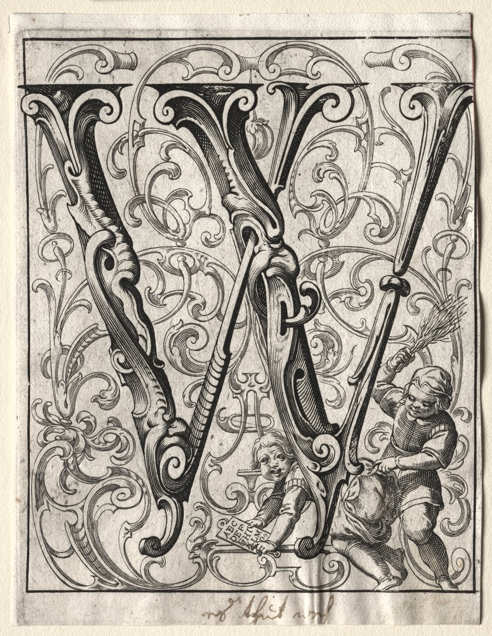 Nová brožurka ABC: W, 1627. od Lucas Kilian