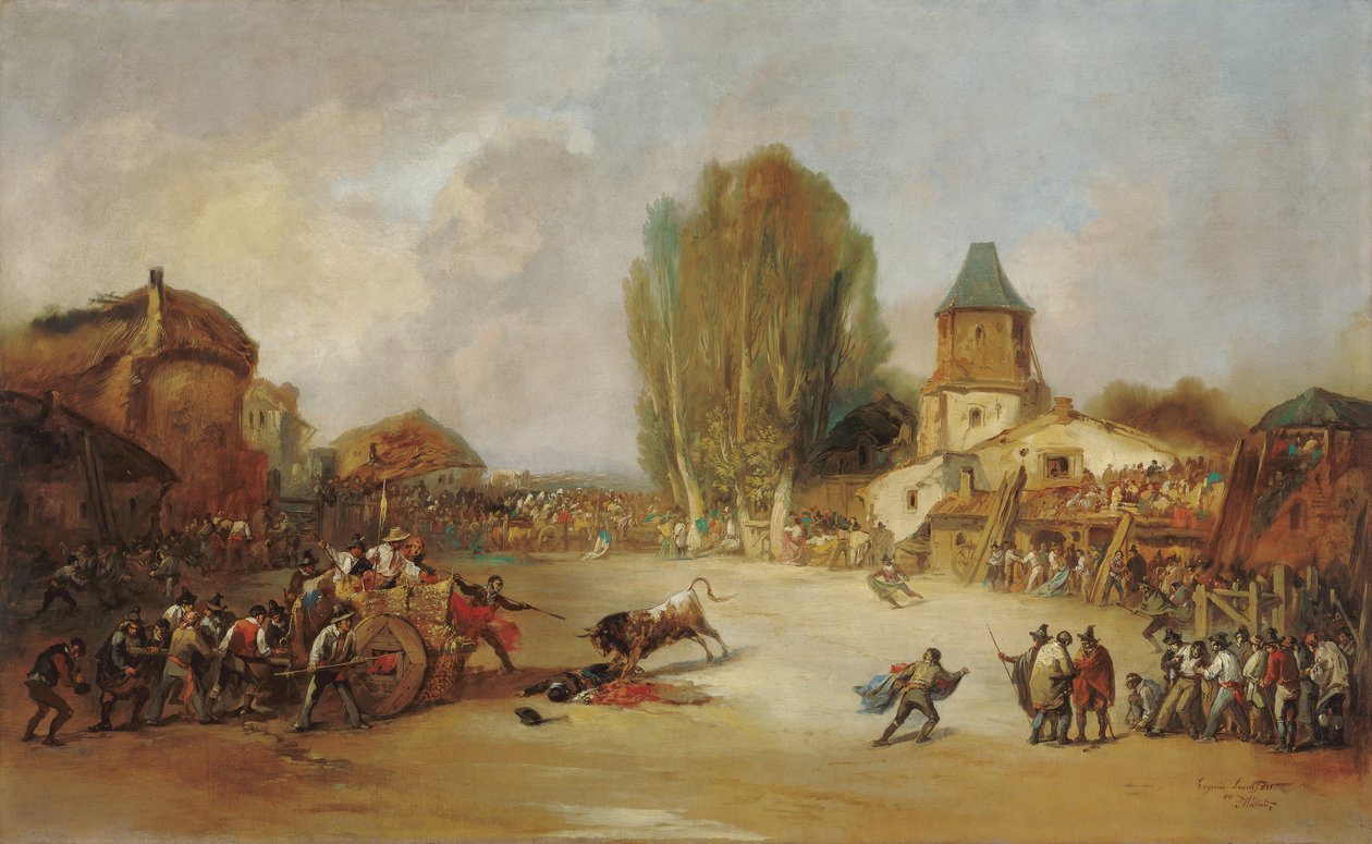 Goring na vesnické býčí zápasy od Lucas Velázquez