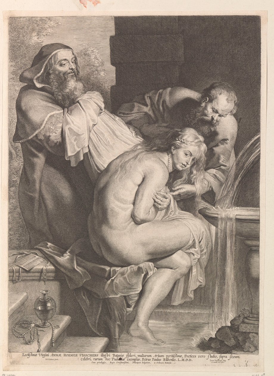Susanna a starší od Lucas Vorsterman (I)