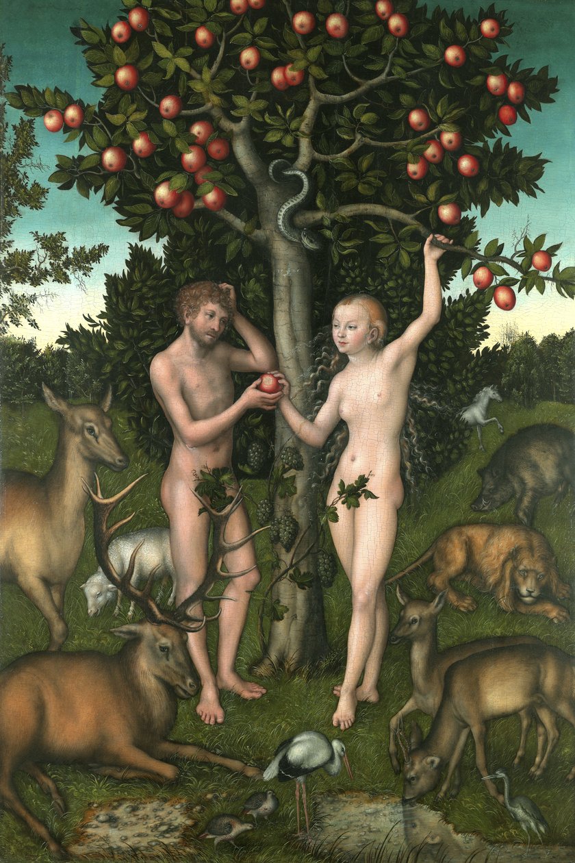Adam a Eva od Lucas the Elder Cranach
