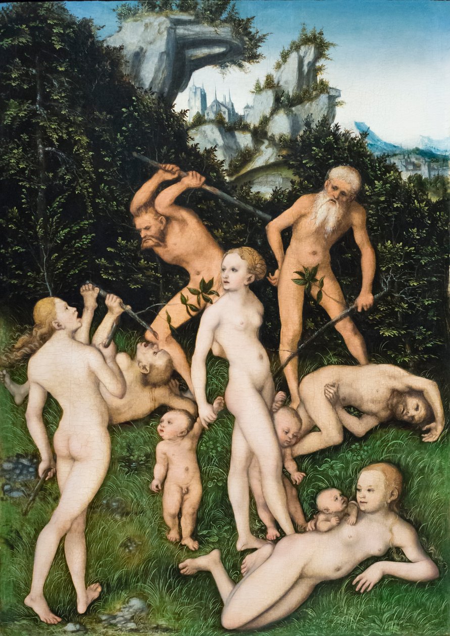 Primitivní lidé od Lucas the Elder Cranach