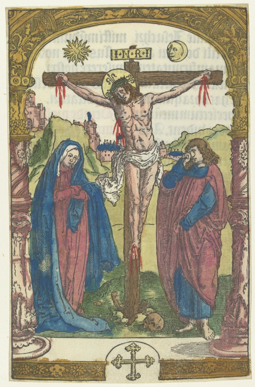 Kristus na kříži od Lucas van Leyden (attributed to)