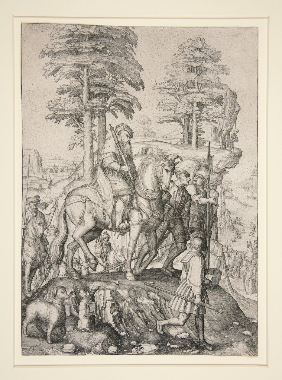Abigail před Davidem od Lucas van Leyden