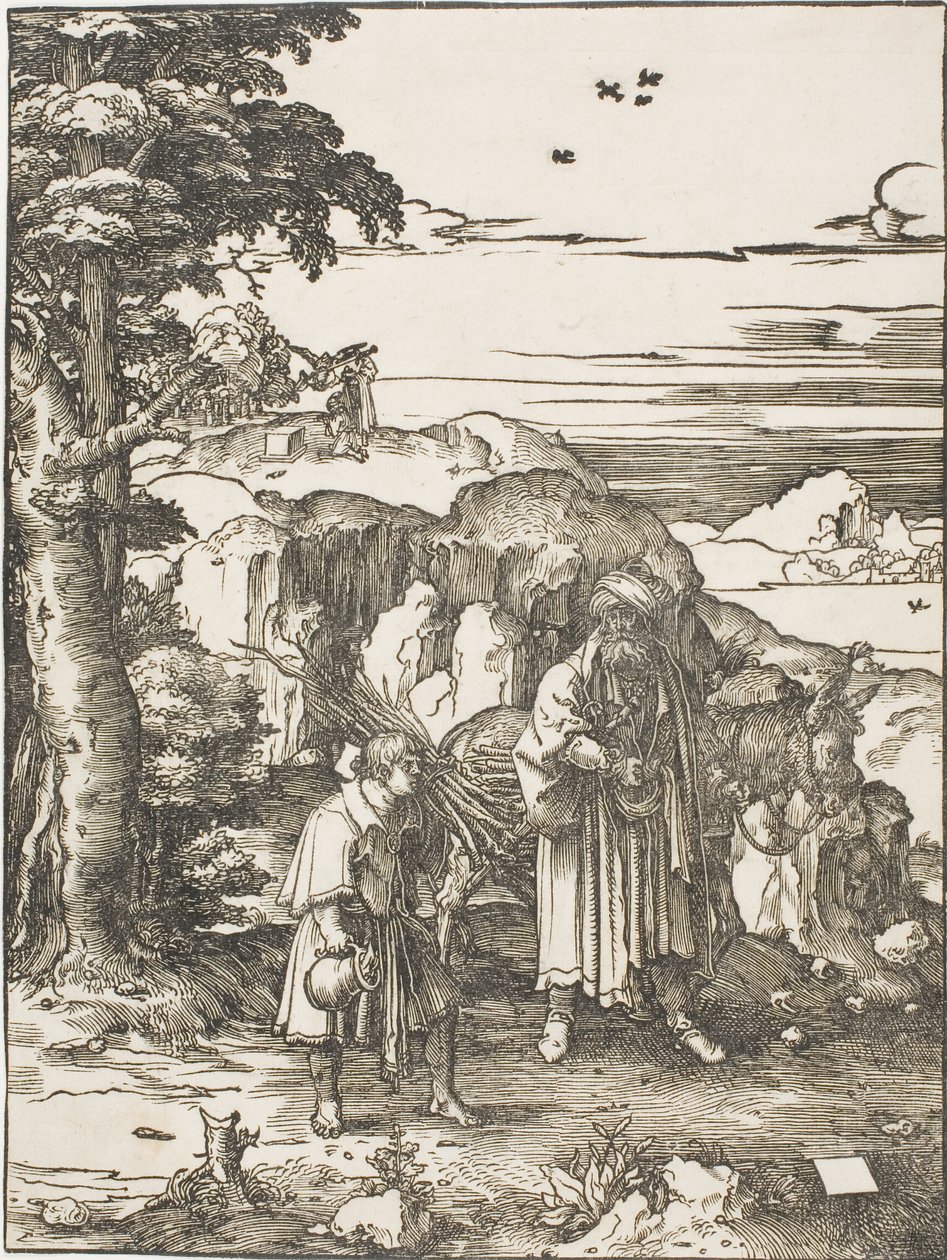 Abraham a Izák od Lucas van Leyden