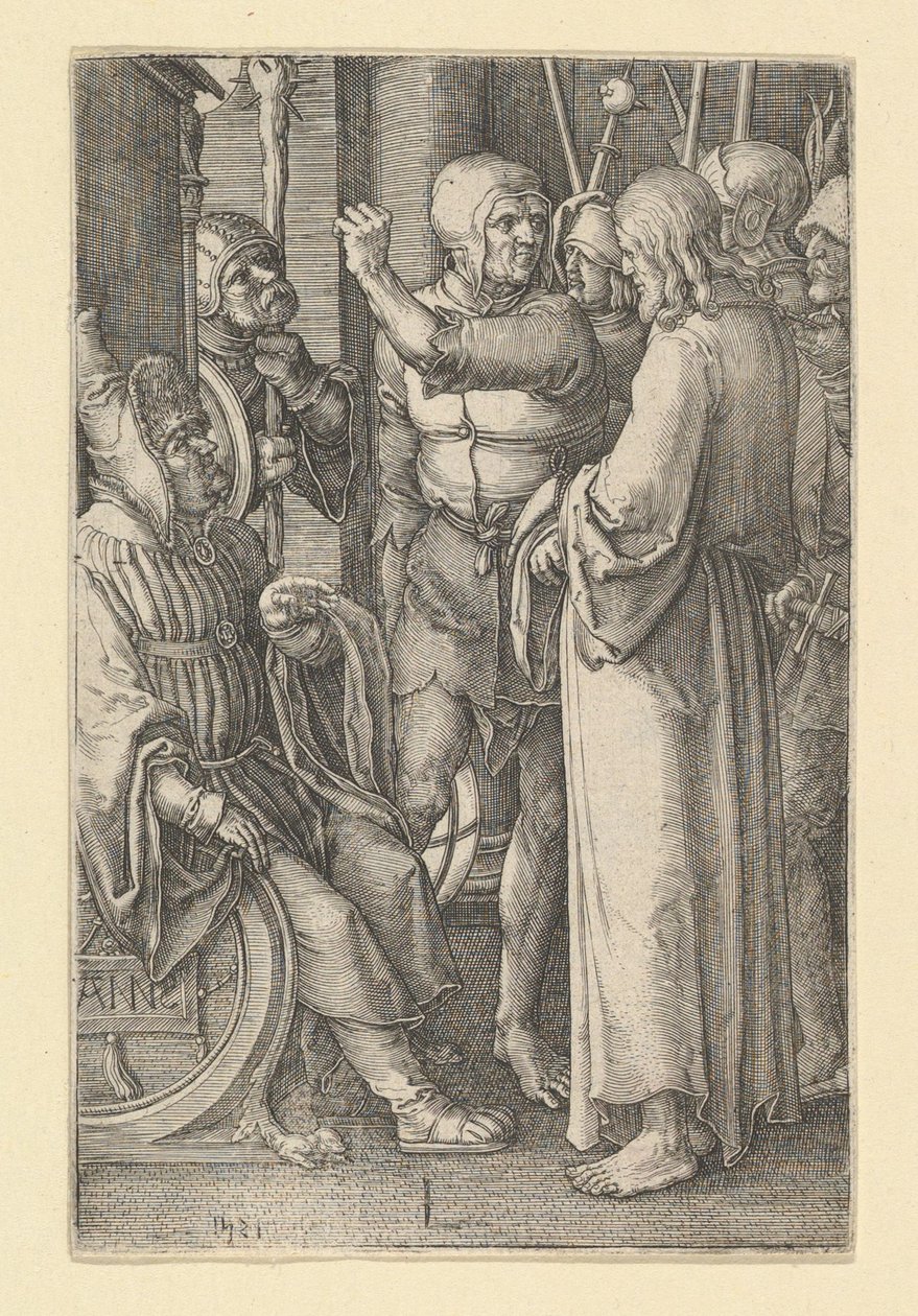 Kristus před Annášem, 1521. od Lucas van Leyden