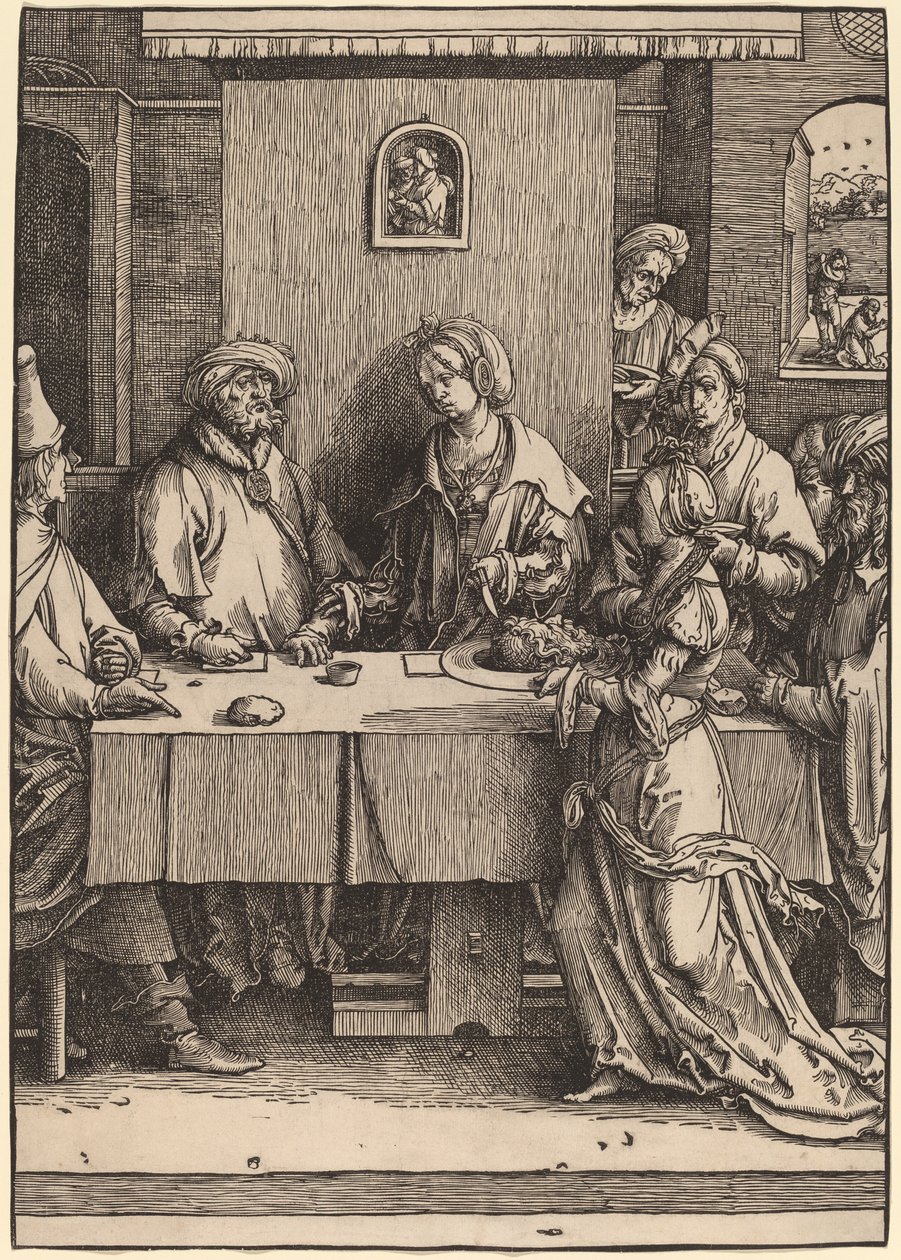 Herodes a Herodias od Lucas van Leyden