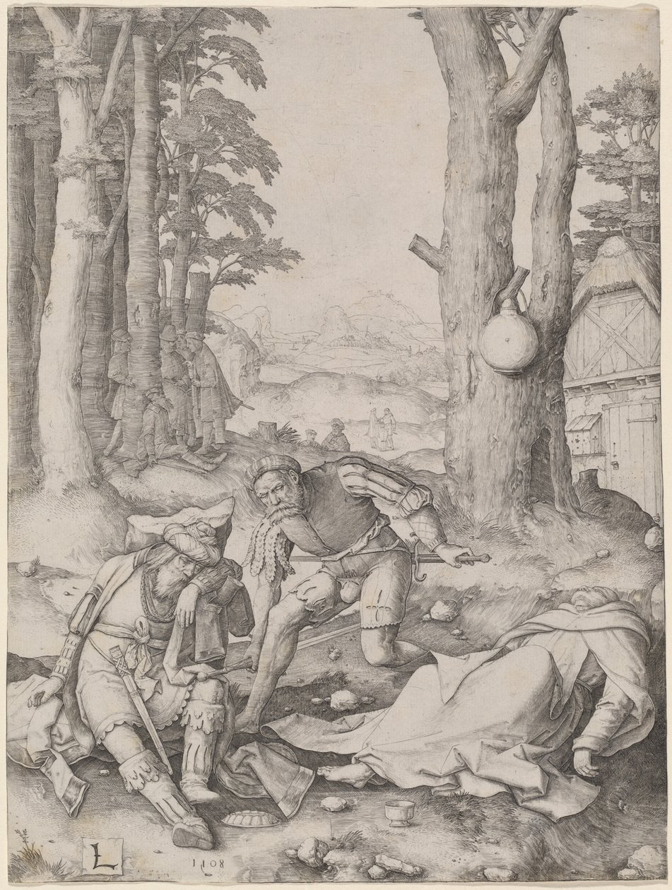 Mahomet a mnich Sergius od Lucas van Leyden