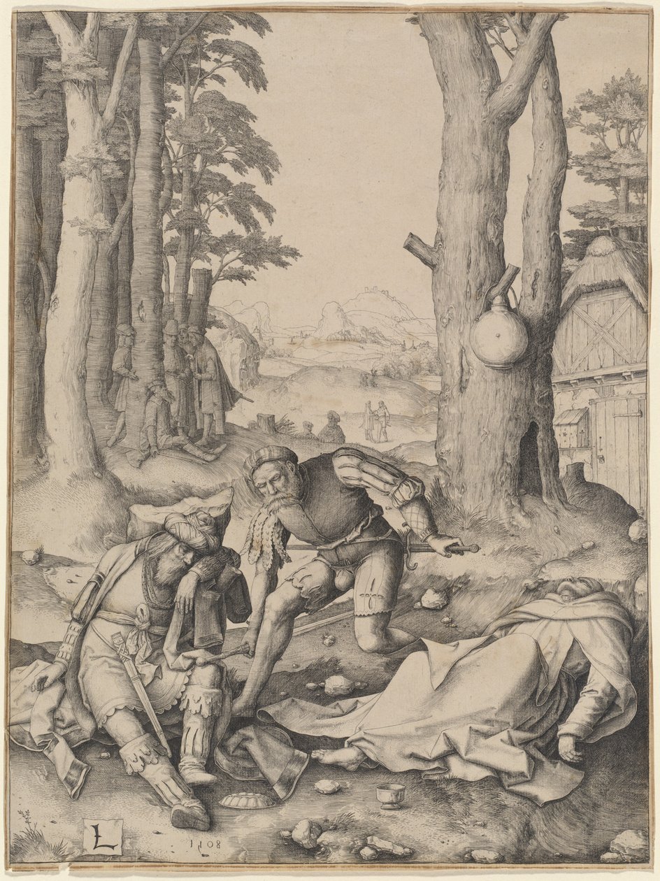 Mahomet a mnich Sergius od Lucas van Leyden