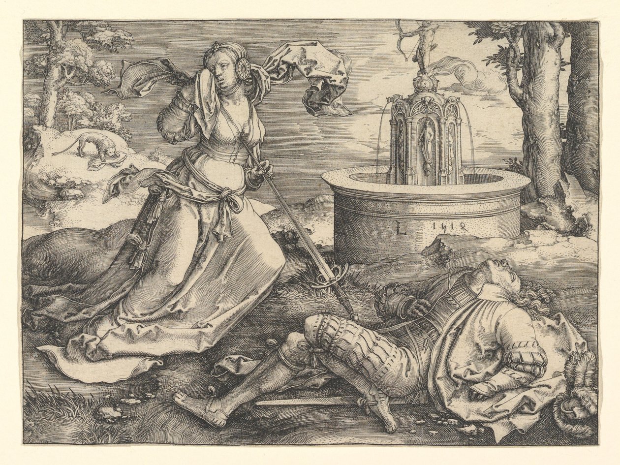 Pyramus a Thisbe, 1514. od Lucas van Leyden