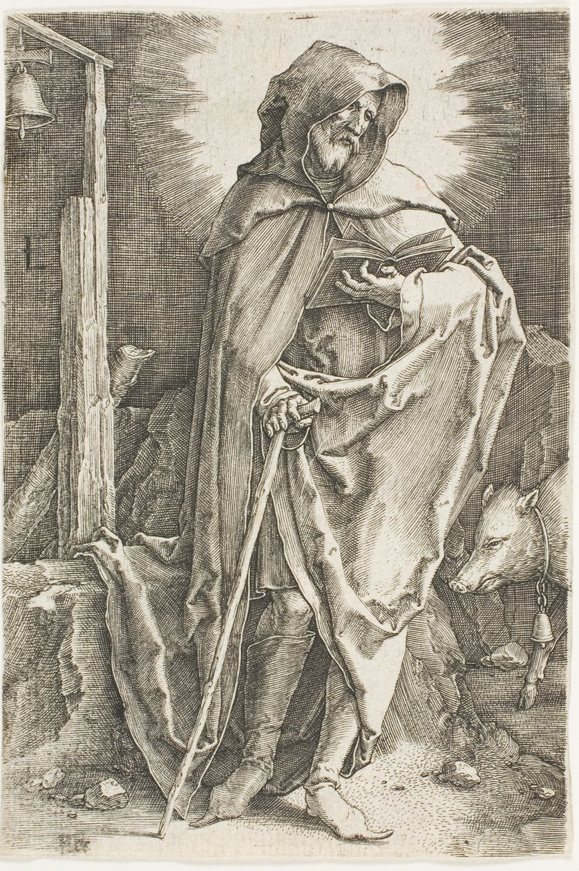 Svatý Antonín od Lucas van Leyden