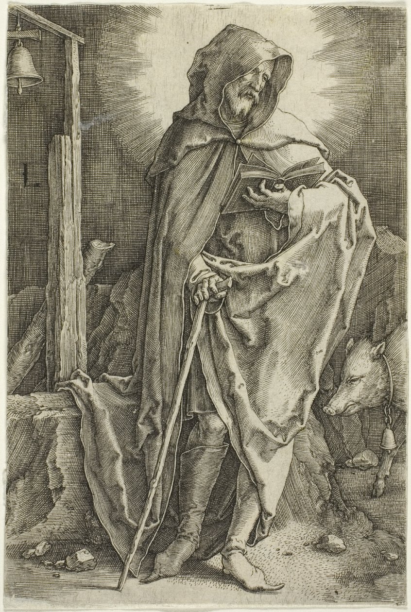 Svatý Antonín od Lucas van Leyden