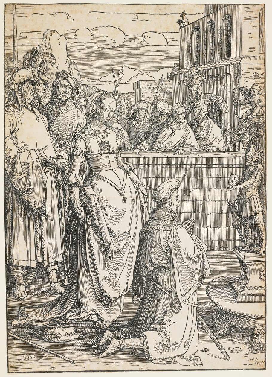 Šalomounovo modlářství, c. 1512 od Lucas van Leyden