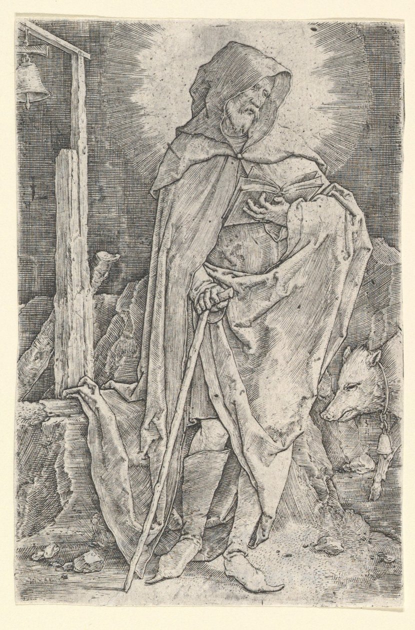 St. Anthony, ca. 1521. od Lucas van Leyden