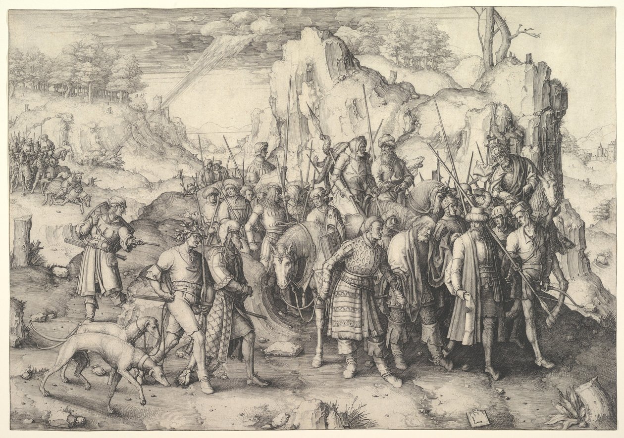 Obrácení svatého Pavla, 1509. od Lucas van Leyden