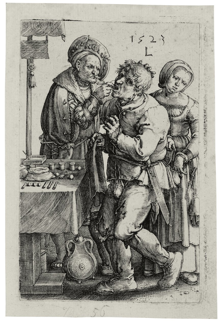 Zubař, 1523 od Lucas van Leyden