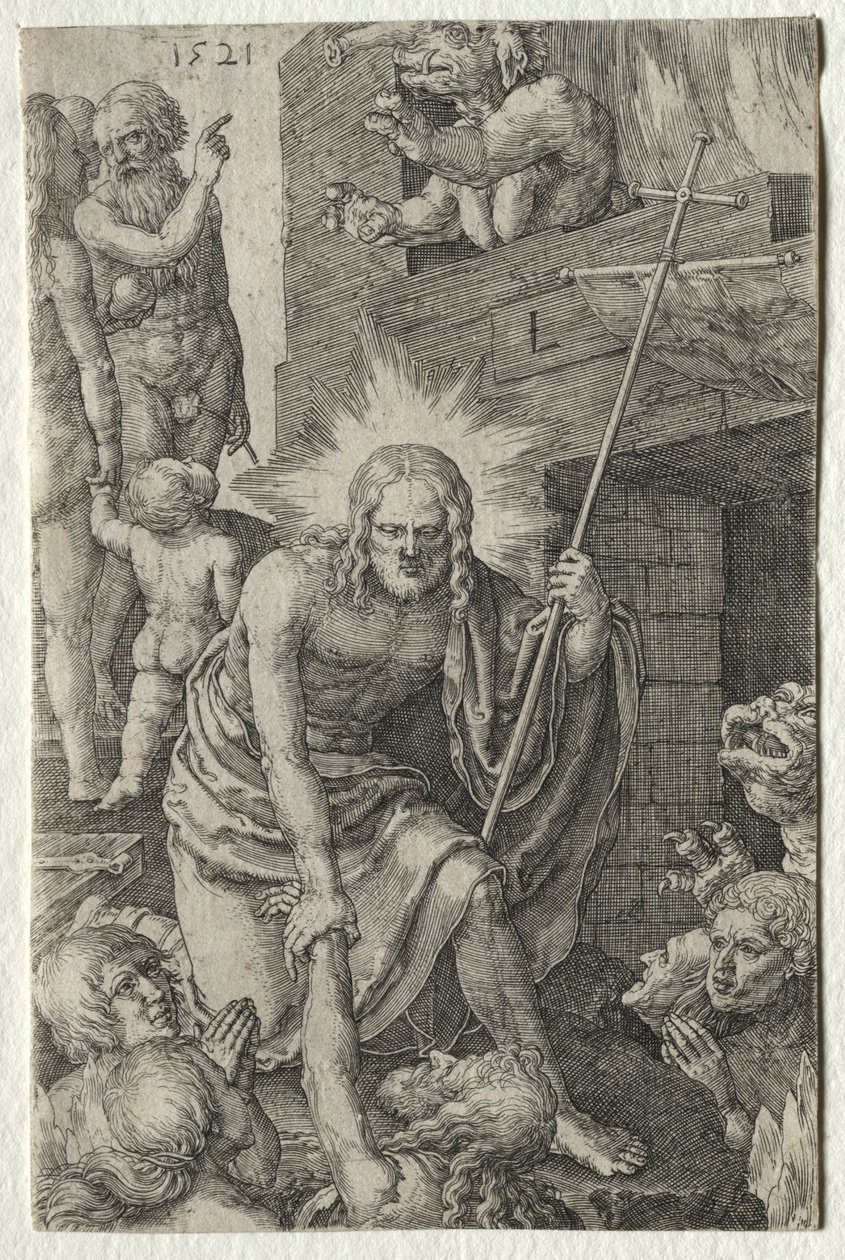 Vášeň: Sestup do limba, 1521. od Lucas van Leyden