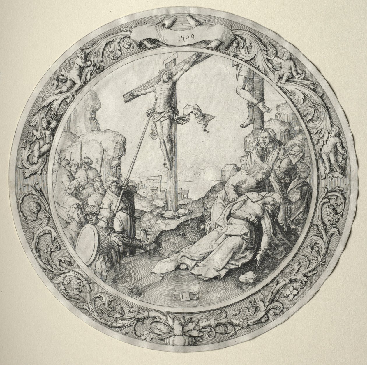 The Round Passion: The Crucifixion, 1509. od Lucas van Leyden