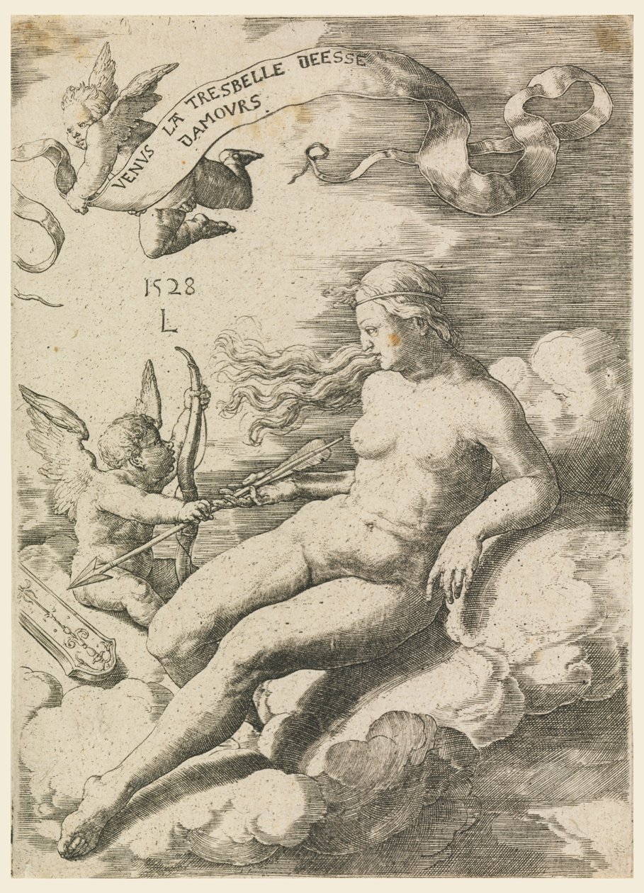 Venuše a Amor od Lucas van Leyden
