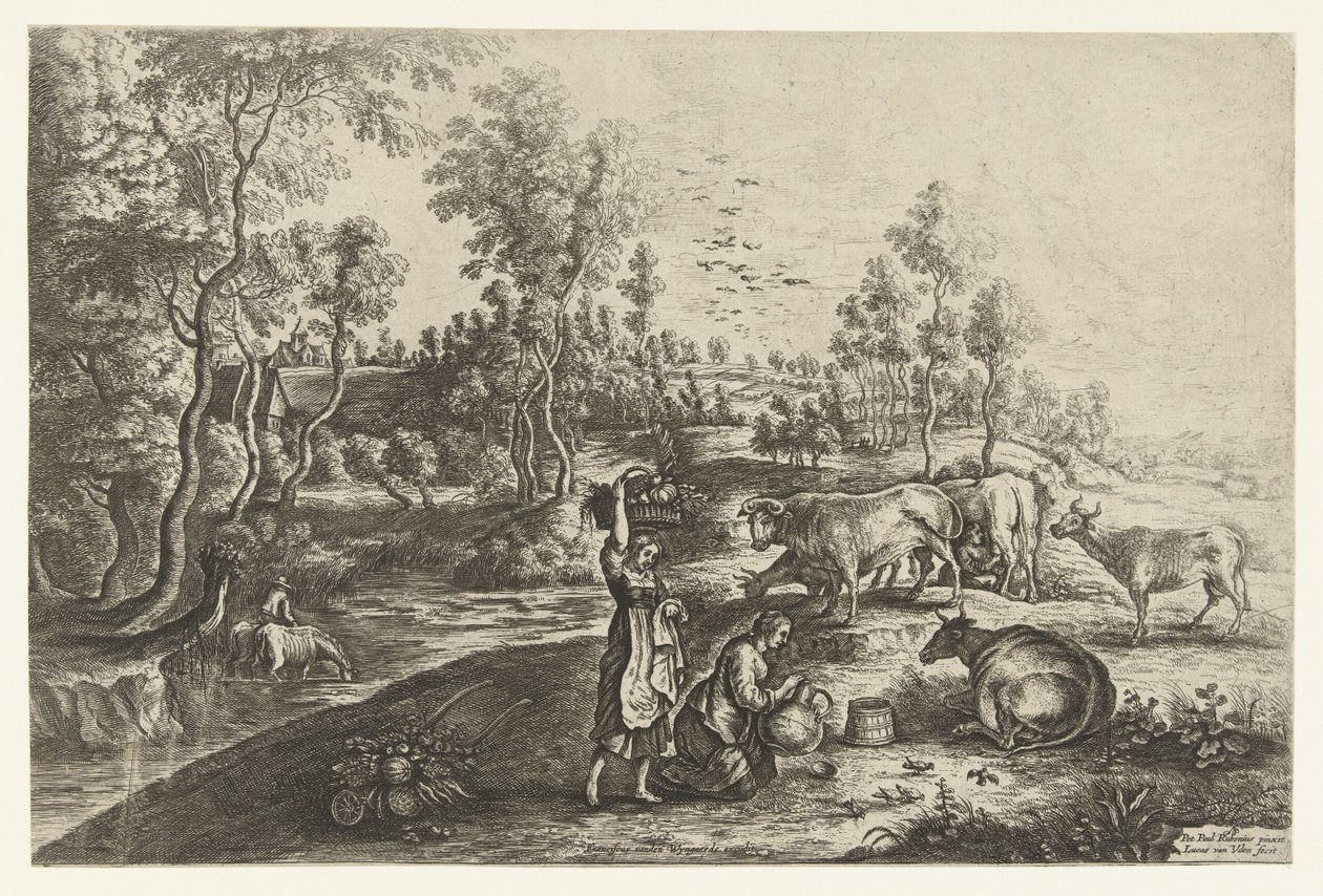 Farma v Laekenu od Lucas van Uden