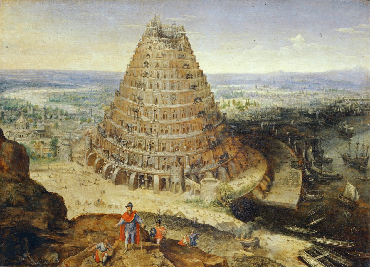 Babylonská věž ... od Lucas van Valckenborch