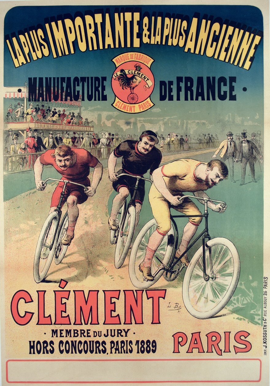 Plakát inzerující cykly Clement, 1891 od Lucien Baylac