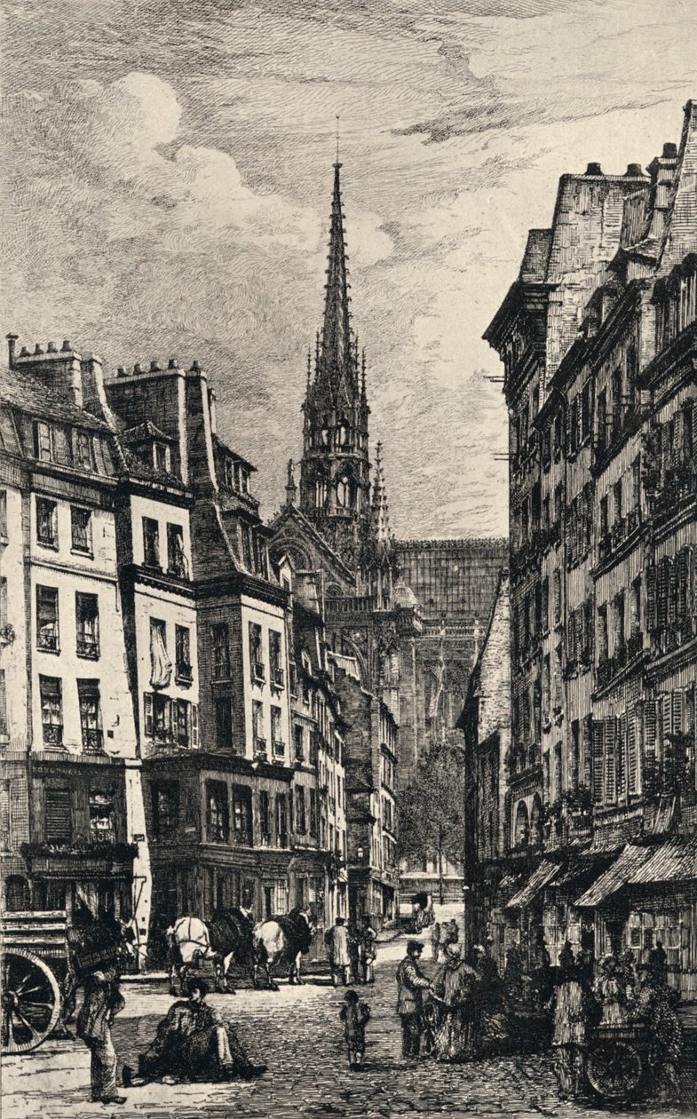 "Place Maubert", 1915 od Lucien Gautier