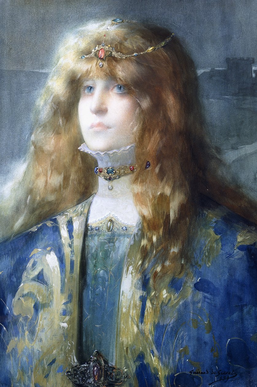 Portrét Sarah Bernhardt od Lucien Guirand de Scevola