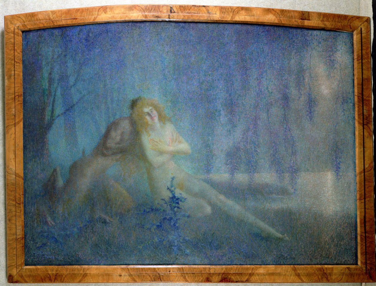 Modrý příběh (olej na plátně) od Lucien Levy Dhurmer