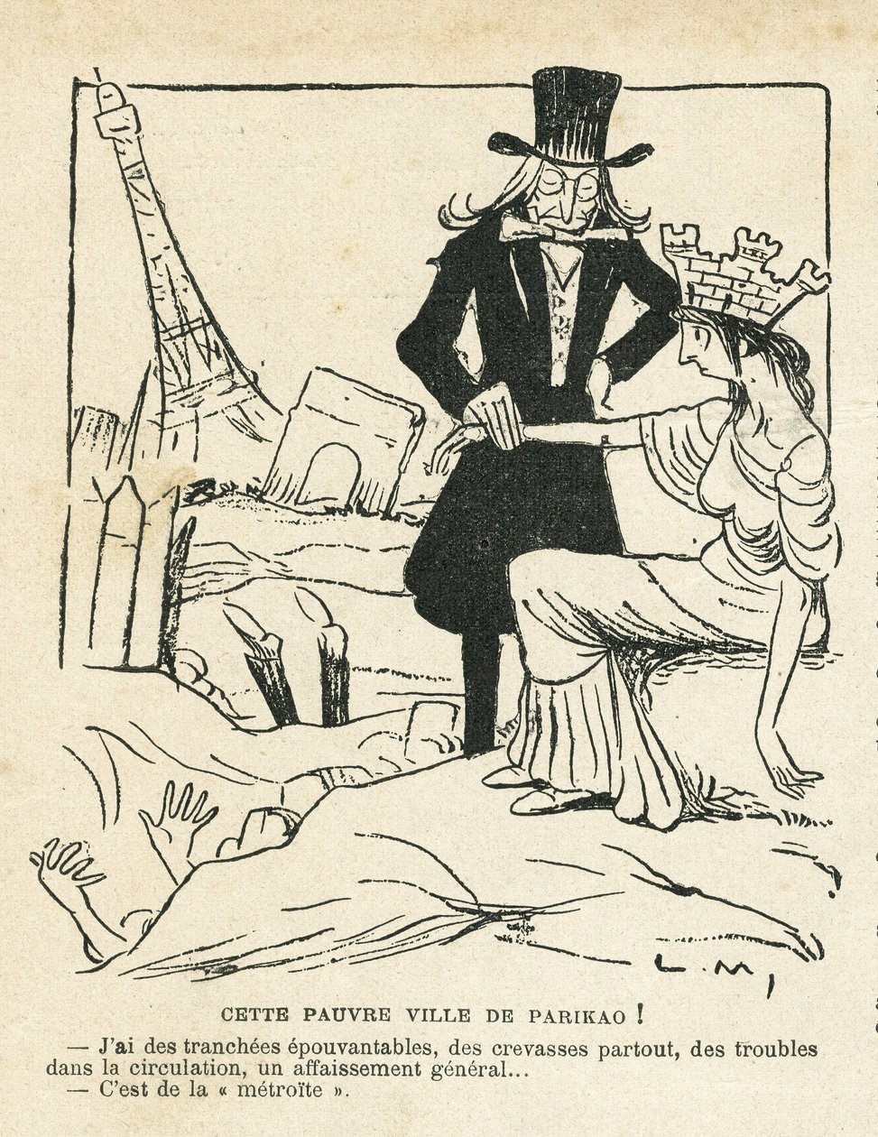 Ilustrace v Le Rire od Lucien Metivet
