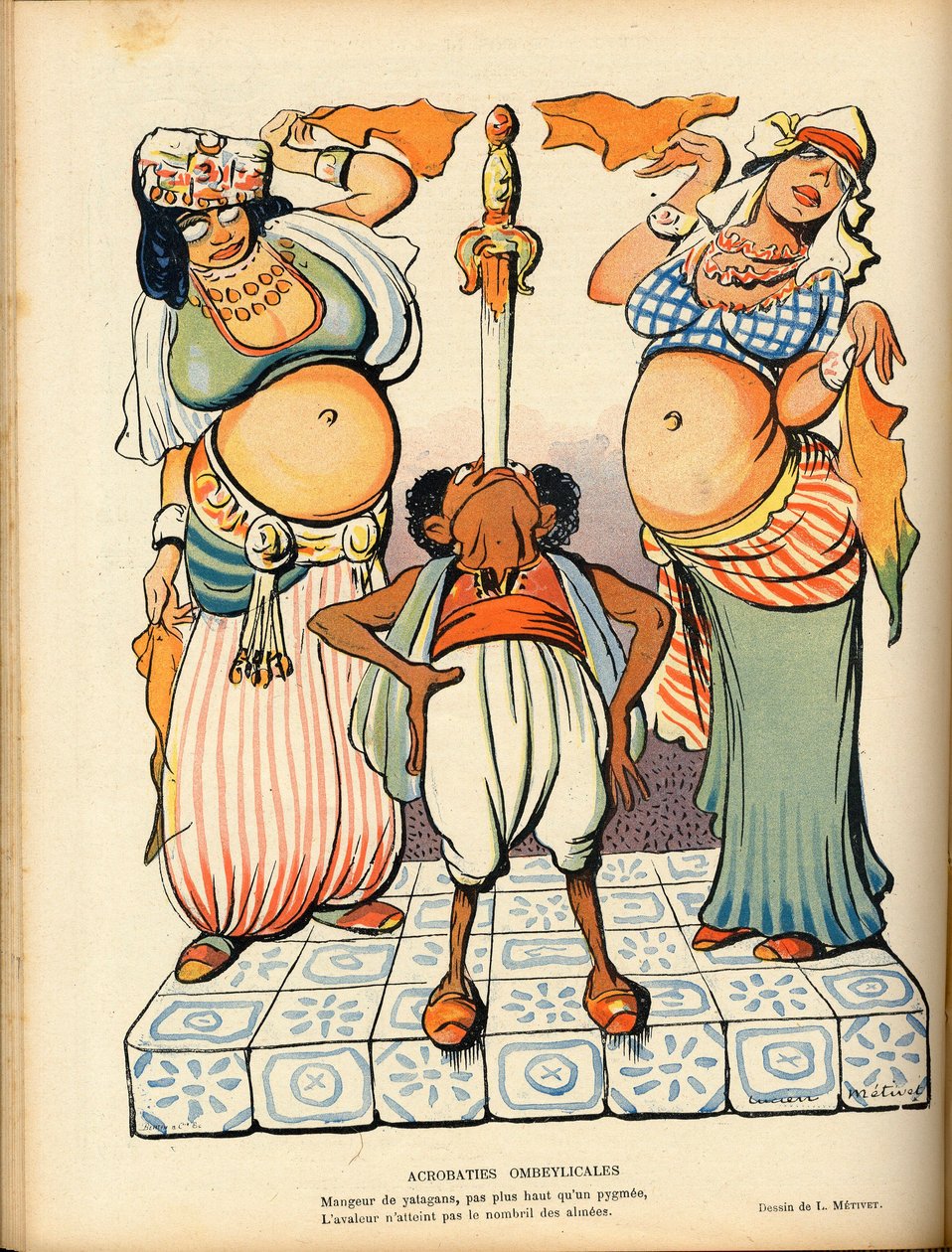 Smích, satirické barvy od Lucien Metivet