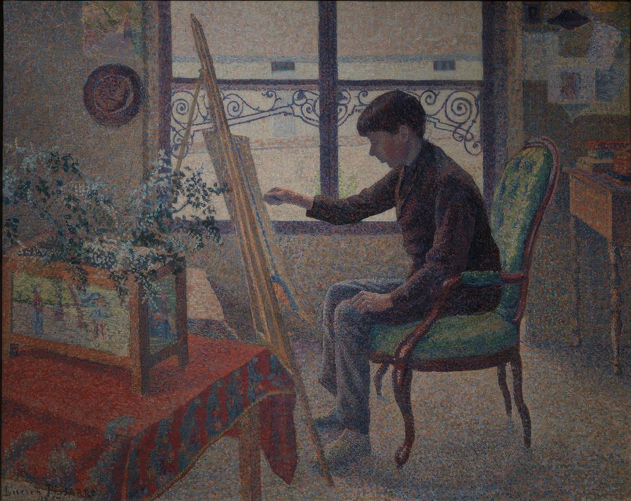 Interiér dílen od Lucien Pissarro