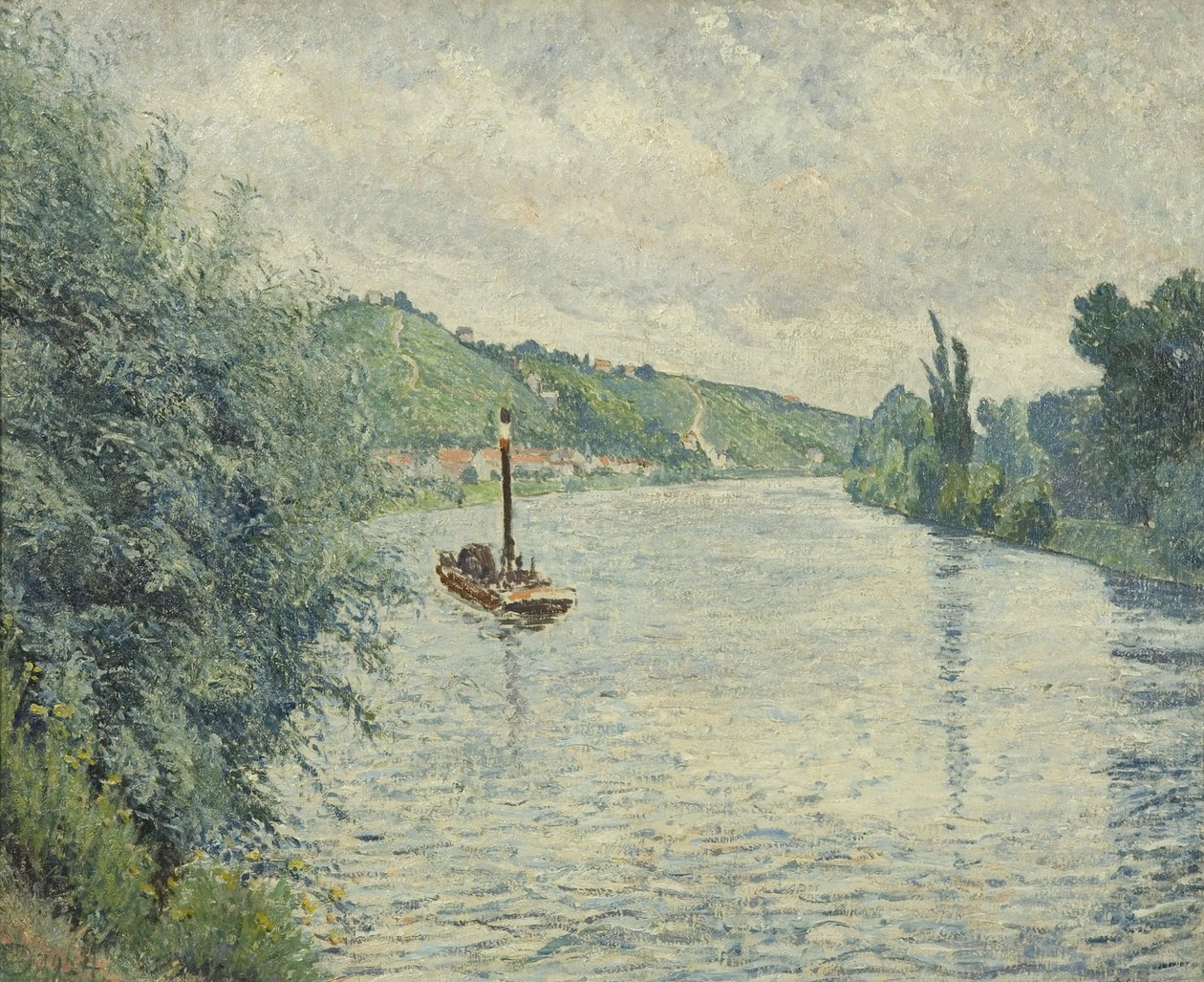 Člun od Lucien Pissarro