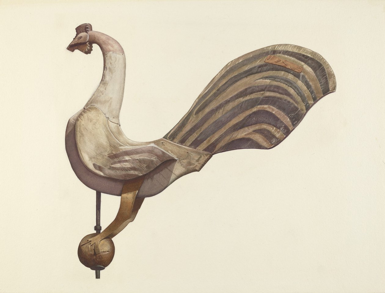 Kohout korouhvička, 19351942. od Lucille Chabot