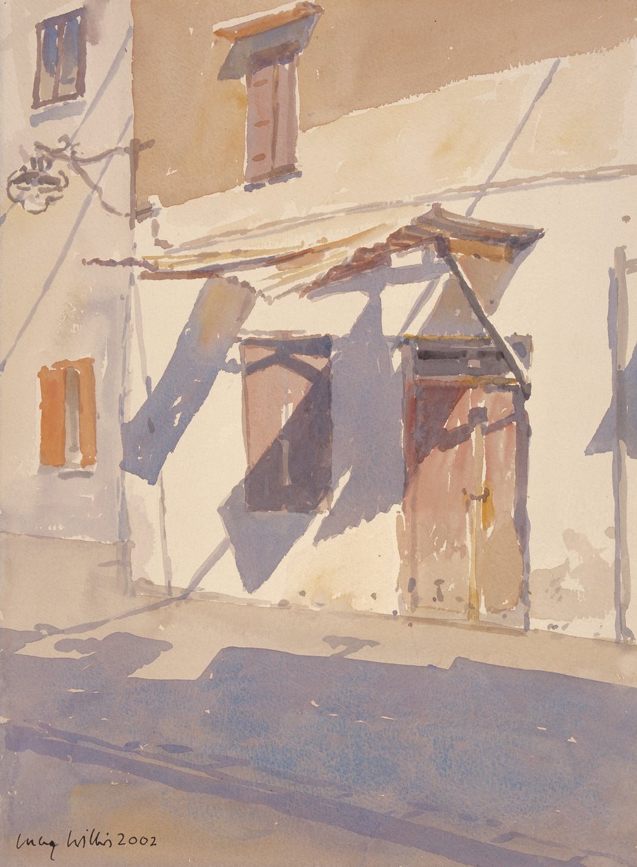 Cretan Shadows, 2002 (wc na papíře) od Lucy Willis