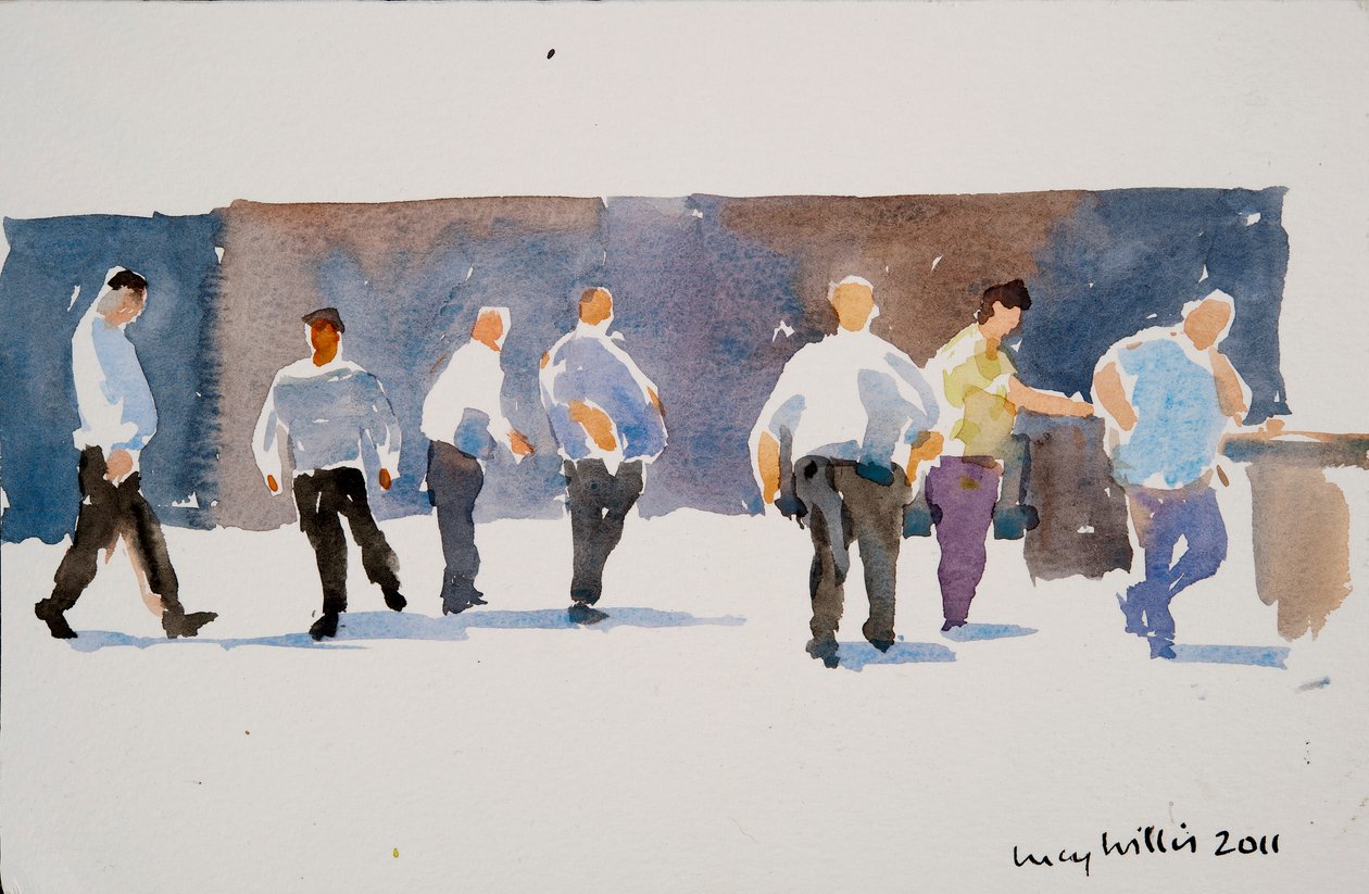 Muži v hotelu Phoenicia, 2011 od Lucy Willis