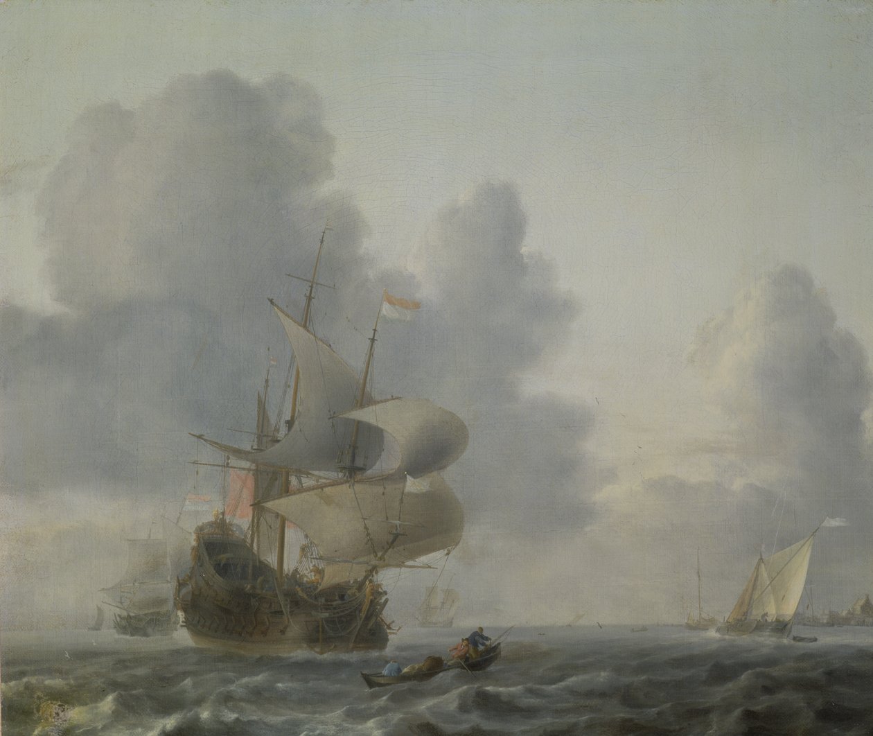 Bouřlivé moře, 1690 od Ludolf Backhuysen