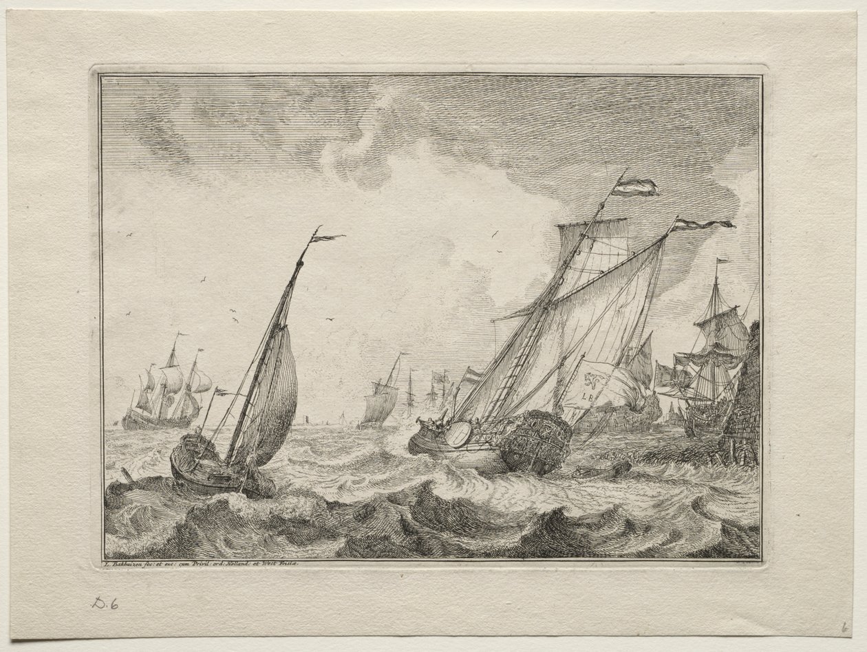 Lodě ve vichřici, 1701. od Ludolf Backhuysen