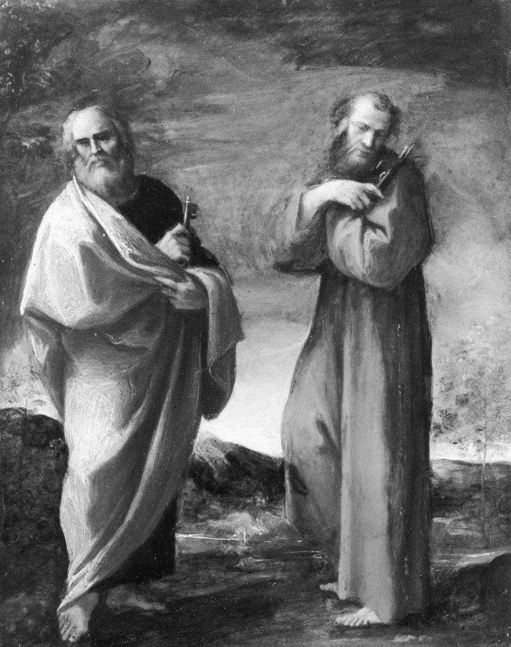 Svatí Petr a František z Assisi od Ludovico Carracci