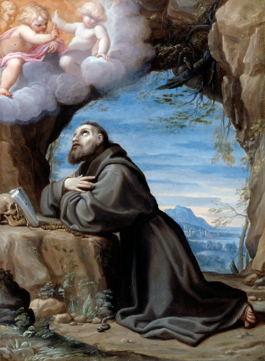Svatý František v meditaci od Ludovico Carracci
